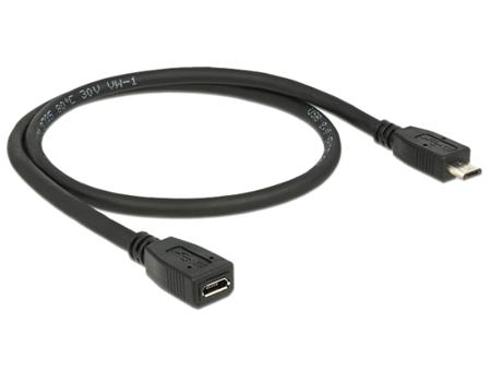 Delock prodlužovací kabel USB micro-B samec >