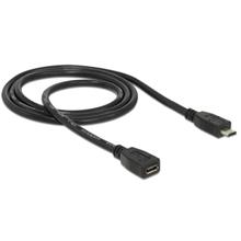 Delock prodlužovací kabel USB micro-B samec > micro-B samice 1m