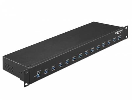 Delock Průmyslový rozbočovač 13 x USB 3.1 Gen 1
