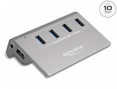Delock Rozbočovač USB 3.2 Gen 2 se 4 porty USB