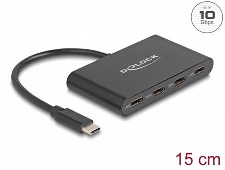 Delock Rozbočovač USB 3.2 Gen 2 USB Type-C™ se 4