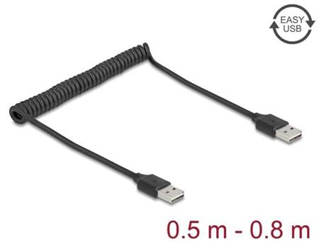 Delock Stočený kabel EASY-USB 2.0 ze zástrčky