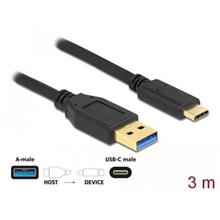 Delock SuperSpeed USB (USB 3.2 Gen 2) kabel Typu-A na USB Type-C™, délky 3m