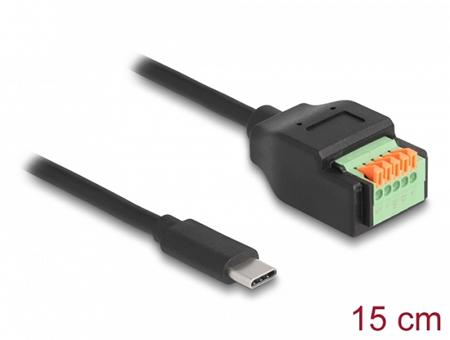 Delock USB 2.0 adaptér kabelu ze zástrčkového