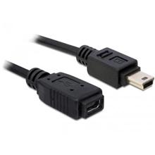 Delock USB 2.0 kabel, prodlužující mini-B 5-pin samec / samice 1 metr