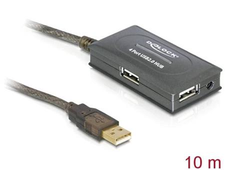 Delock USB 2.0 prodlužovací kabel 10 m aktivní s