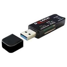Delock USB 3.0 čtečka paměťových karet,3 sloty,