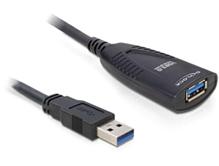 Delock USB 3.0 prodlužovací kabel A/A, samec/samice,délka 5m s aktivním zesílením