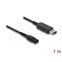 Delock USB nabíjecí kabel, 4,3 V, na elektrické holicí strojky kompatibilní s Philips OneBlade 360 Face + Body – 1m