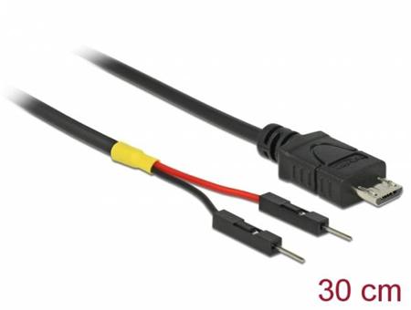 Delock USB napájecí kabel Micro-B na 2 x kolíkové