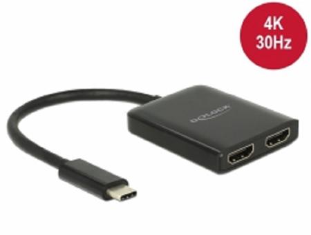 Delock USB Type-C™ Splitter (DP Alt Mód) > 2 x