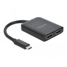 Delock USB Type-C™ Splitter (DP Alt Mód) na 2 x HDMI MST / VXP