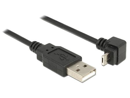 Delock USB2.0- A to USB micro-A angled, 3m