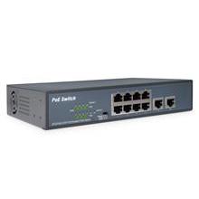 DIGITUS 8 Port Fast Etherent PoE Switch + 2