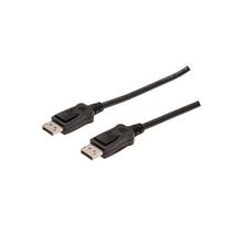 Digitus DisplayPort connection cable, DP M/M, 5.0m, w/interlock, Full HD 1080p, bl