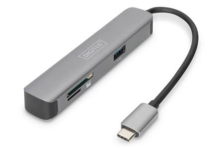 DIGITUS Dokovací stanice USB-C, 5 portů USB-C