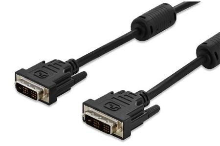 Digitus DVI connection cable, DVI(18+1), 2x