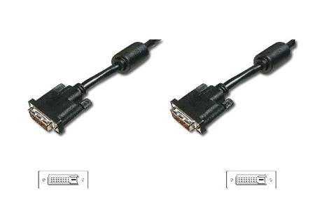 Digitus DVI connection cable, DVI(24+1), 2x