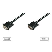 Digitus DVI extension cable, DVI(24+1) M/F, 10.0m, DVI-D Dual Link, bl