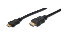 Digitus HDMI 1.3 / 1.2 (C to A) připojovací kabel 2 m, pozl. kontakty