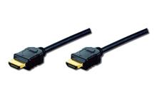 Digitus Highspeed Ethernet HDMI (1.4) propojovací kabel, 3x stíněný, AWG 30,  5m, pozl. kontakty