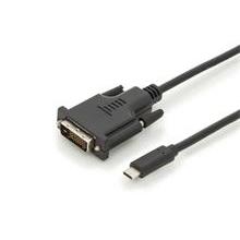DIGITUS kabelový převodník USB C na DVI 2,0m,