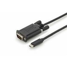 DIGITUS kabelový převodník USB C na VGA 2,0m,