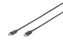 Digitus Připojovací kabel USB C na C  1,0 m, 3A, 480 MB, verze 2.0, bl