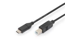 Digitus Připojovací kabel USB typu C, typ C na B M/M, 1,8 m, 3A, 480 MB, verze 2.0, bl