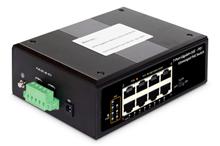 DIGITUS Professional Industrial 7-port Gigabit PoE+ switch with 1x PD port