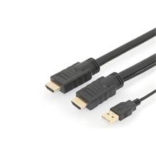 Digitus propojovací kabel s Aktivním zesílením HDMI High Speed Ethernet 20m Ultra HD 4K, HDMI 2.0