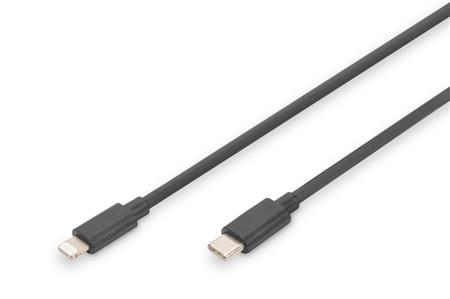 DIGITUS Pružinový kabel USB - C na Lightnig MFI