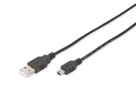 Digitus USB 2.0 connection cable, type A - mini