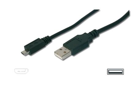 Digitus USB connection cable, type A - micro B
