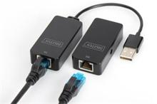 DIGITUS USB Extender, USB 2.0, for use with Cat5/5e/6 (UTP, STP or SFT) cable up to 50 m / 164 feetUSB Extender, USB 2.