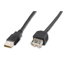 Digitus USB kabel prodlužovací A-A, 2xstíněný