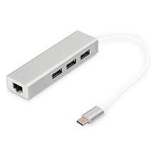 DIGITUS USB Type-C™ 3-Port Hub + Gigabit