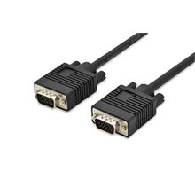 Digitus VGA Monitor connection cable, HD15 M/M, 1.8m, 3Coax/7C, 2xferrite, bl
