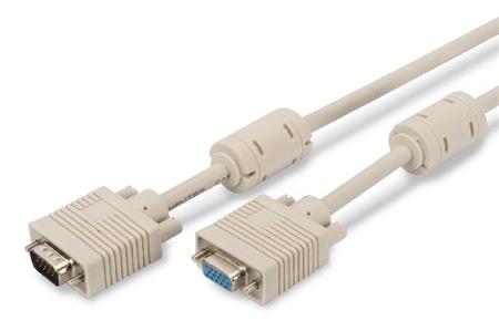 Digitus VGA Monitor extension cable, HD15 M/F,