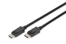 DisplayPort connection cable, DP, M/M, 1.0m,w/interlock, Ultra HD 8K, Vers. 1.3/1.4, bl
