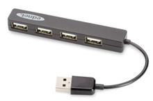 Ednet Notebook USB 2.0 Hub, 4-Port , Plug & Play Transfer speed 480Mbps