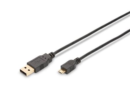 Ednet USB 2.0 connection cable, type A - micro B
