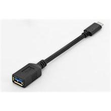 Ednet USB Type-C adapter cable, OTG, type C to A