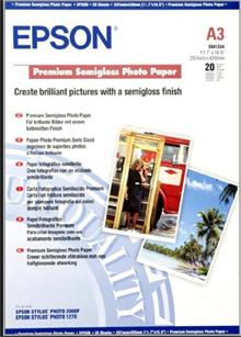 EPSON A3, Premium Semigloss Photo Paper (20 listů)