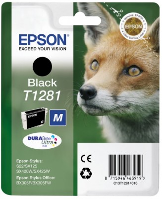 Epson Singlepack Black T1281 DURABrite Ultra