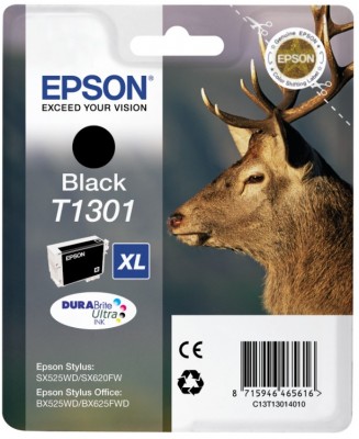 Epson Singlepack Black T1301 DURABrite Ultra