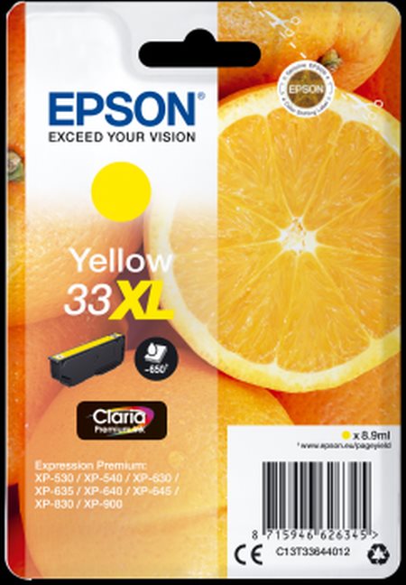 Epson Singlepack Yellow 33XL Claria Premium