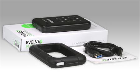 EVOLVEO 2.5'' Encrypt 1, externí rámeček na HDD,