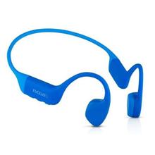 EVOLVEO BoneMax, bezdrátová sluchátka na lícní kosti, MP3 32GB, IPX8, modré