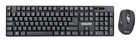 EVOLVEO WK-142, set bezdr. klávesnice a myši ,